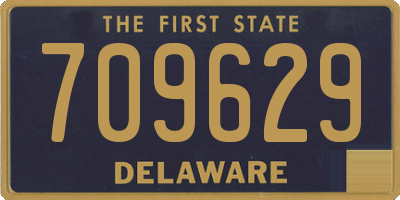 DE license plate 709629