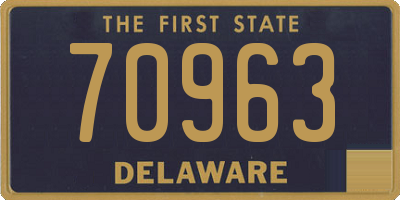 DE license plate 70963