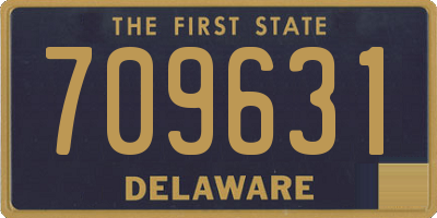 DE license plate 709631