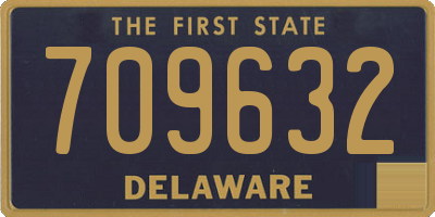 DE license plate 709632