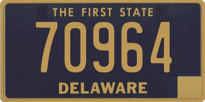 DE license plate 70964