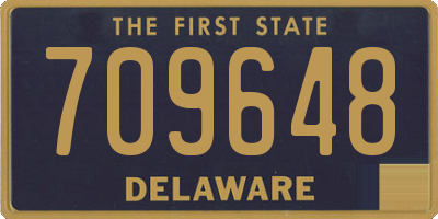 DE license plate 709648