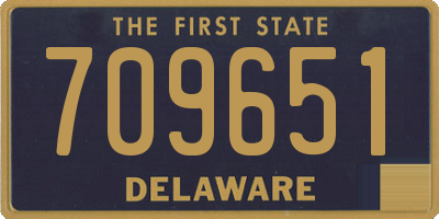 DE license plate 709651