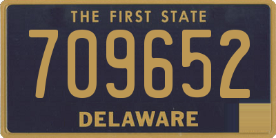 DE license plate 709652