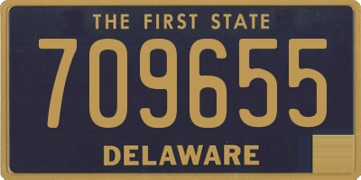 DE license plate 709655