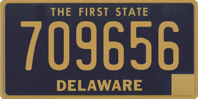 DE license plate 709656