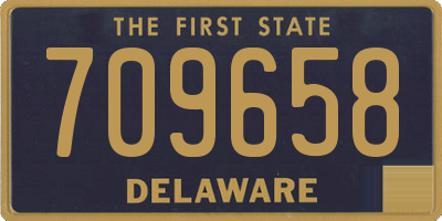DE license plate 709658