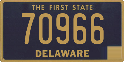 DE license plate 70966