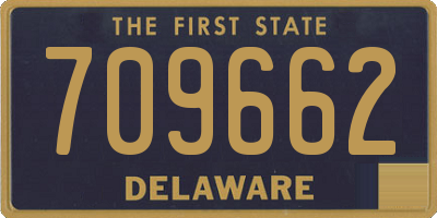 DE license plate 709662