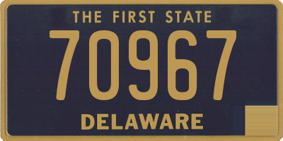 DE license plate 70967