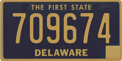 DE license plate 709674