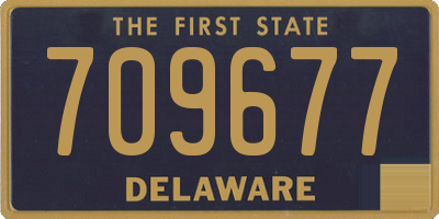 DE license plate 709677