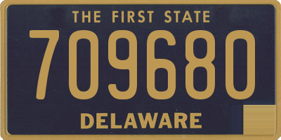 DE license plate 709680