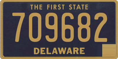 DE license plate 709682