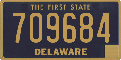 DE license plate 709684