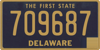 DE license plate 709687