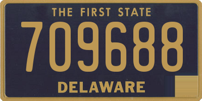 DE license plate 709688
