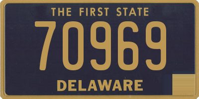 DE license plate 70969