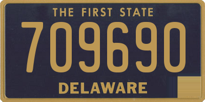 DE license plate 709690
