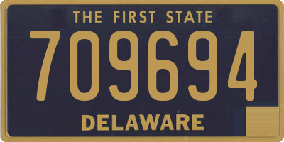 DE license plate 709694