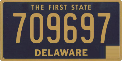 DE license plate 709697