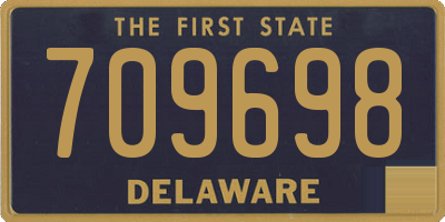 DE license plate 709698