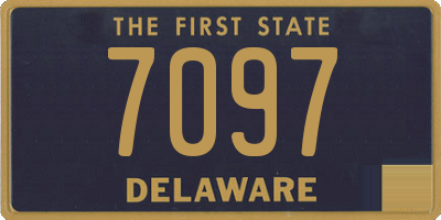 DE license plate 7097