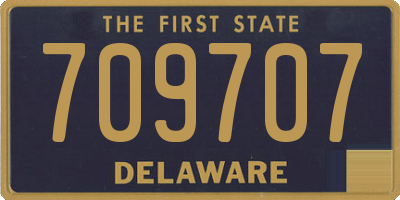 DE license plate 709707