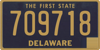 DE license plate 709718