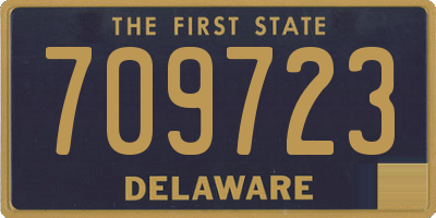 DE license plate 709723