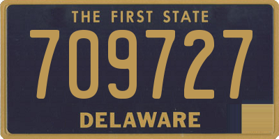 DE license plate 709727