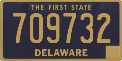 DE license plate 709732