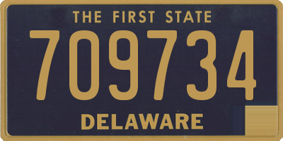 DE license plate 709734