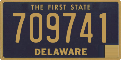 DE license plate 709741