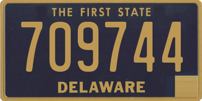 DE license plate 709744