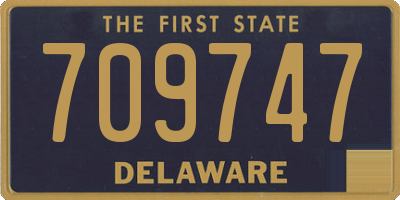 DE license plate 709747