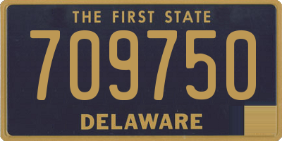 DE license plate 709750