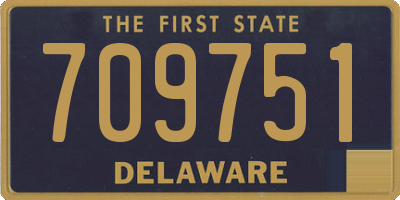 DE license plate 709751