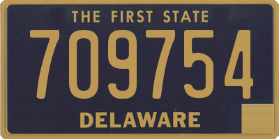 DE license plate 709754