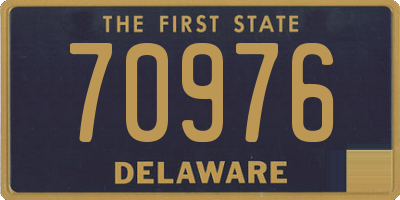 DE license plate 70976
