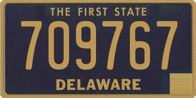 DE license plate 709767