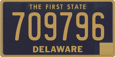 DE license plate 709796
