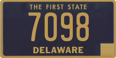 DE license plate 7098