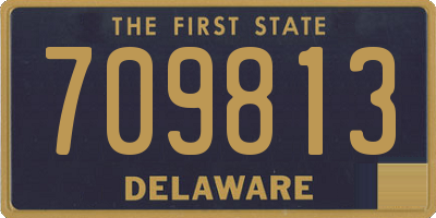 DE license plate 709813
