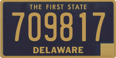DE license plate 709817