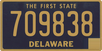 DE license plate 709838