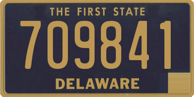 DE license plate 709841