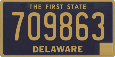 DE license plate 709863