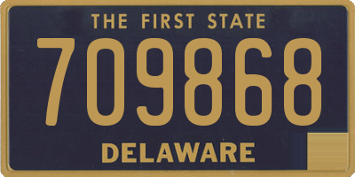 DE license plate 709868
