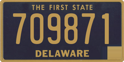 DE license plate 709871